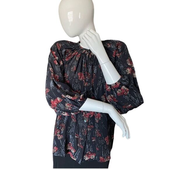 Tucker 100% Silk Blouse - Picture 1 of 5